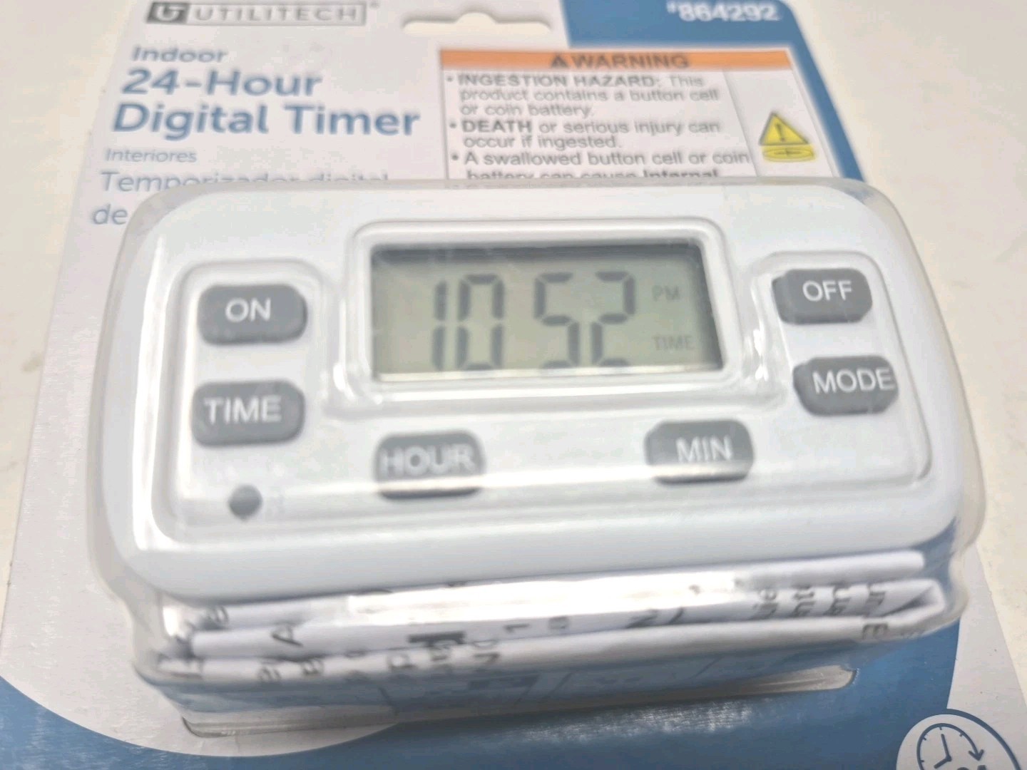 Utilitech Indoor 24-Hour Digital Timer #864292 - New