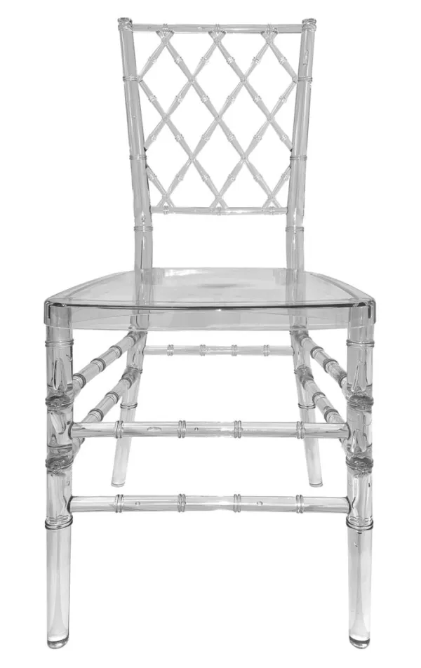 Diamond Resin Chair - Clear - (Unassembled) by Chivari, 4 Pack