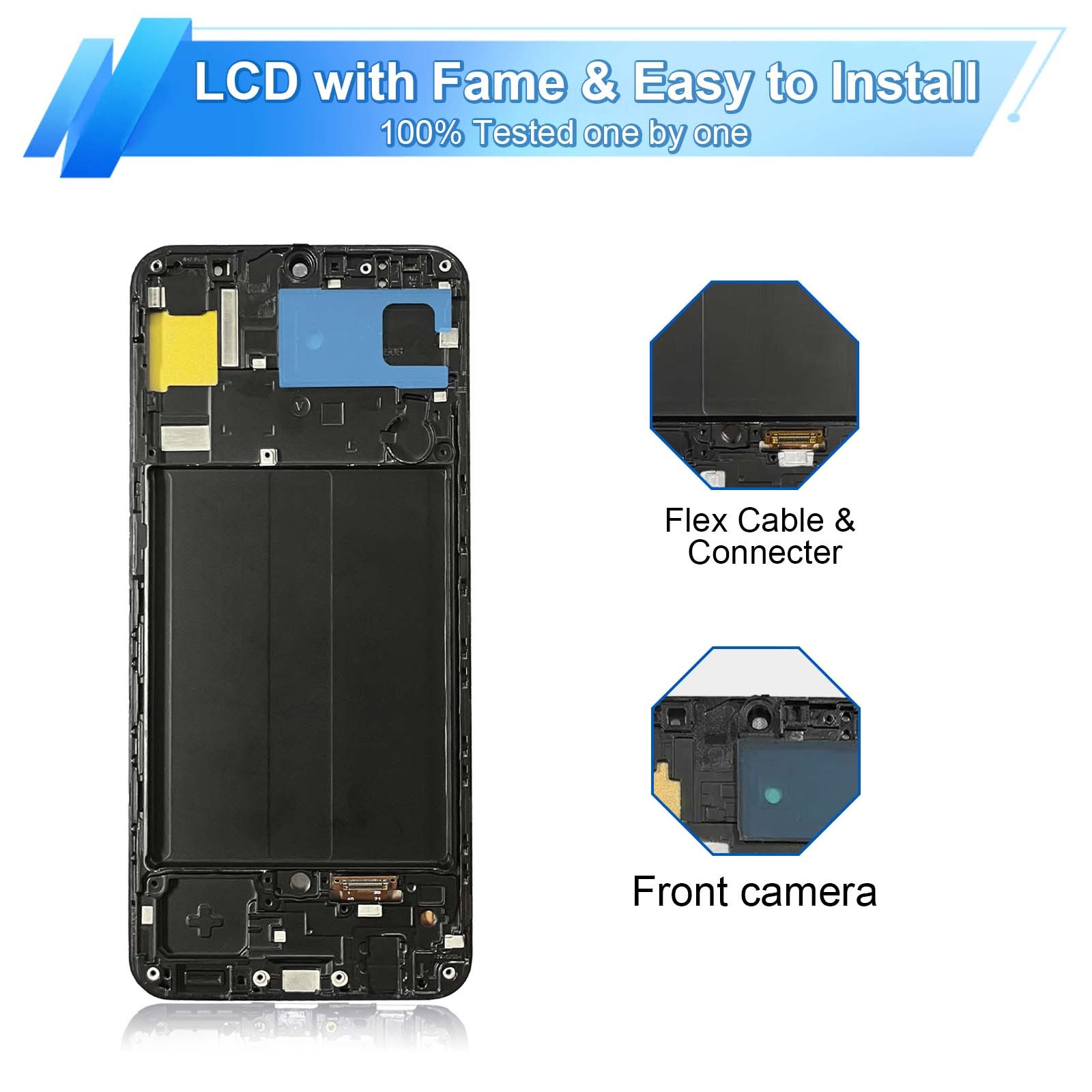 For Samsung Galaxy A50 A505U IncellLCD Display Touch Screen Replacement Frame