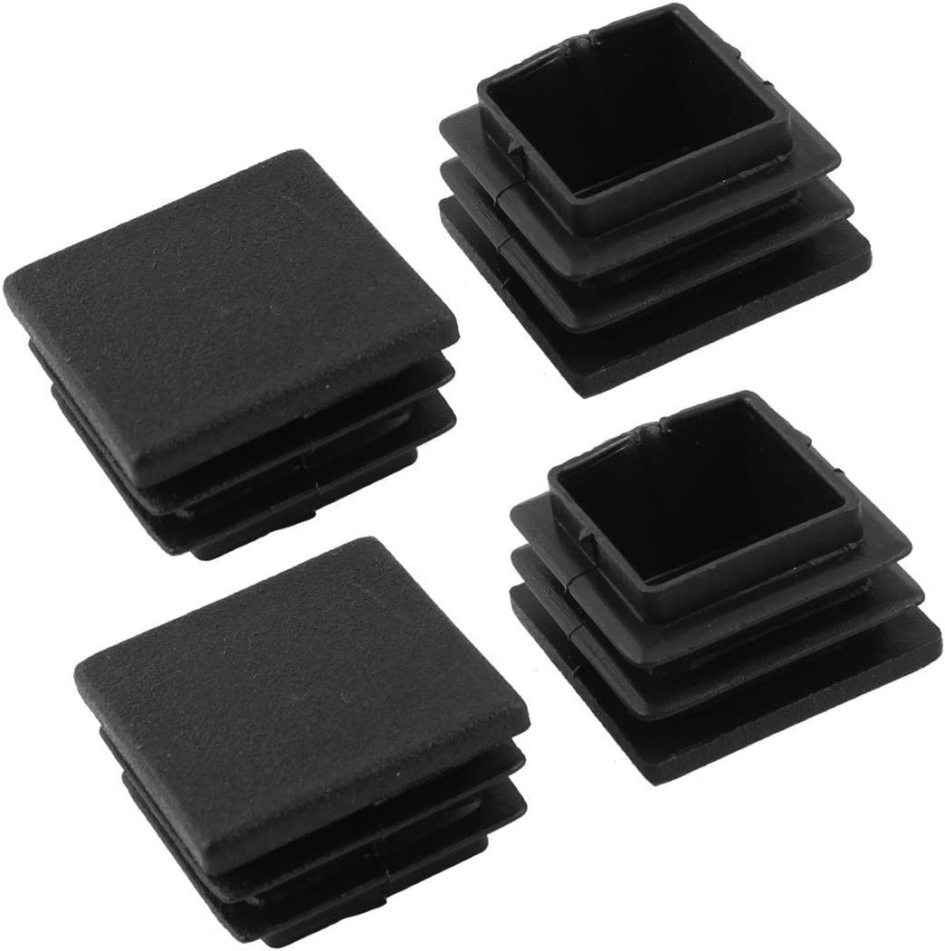 100Pcs Tapas Plastico 1 Pulgada Cuadradas Final Tubo Protector Patas Sillas