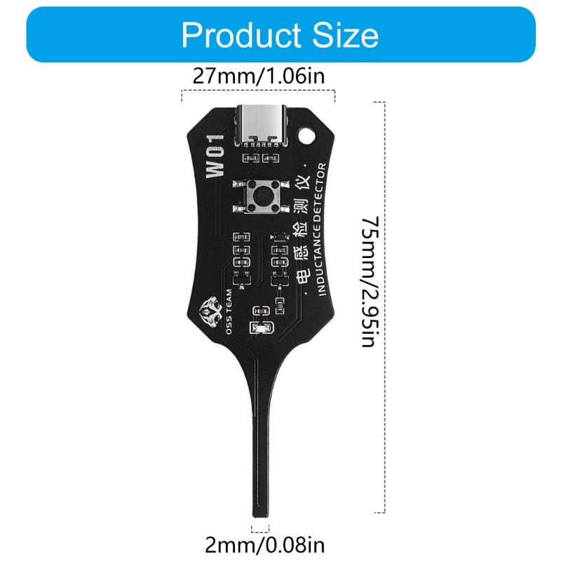 Universal Inductance Tester W01 Inductor Detectors With Compactly Construction