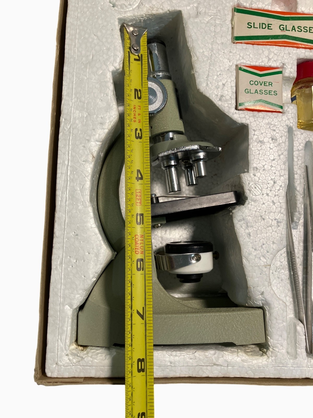 Focal Precision Made Microscope Set With Slides & Accessories Vintage