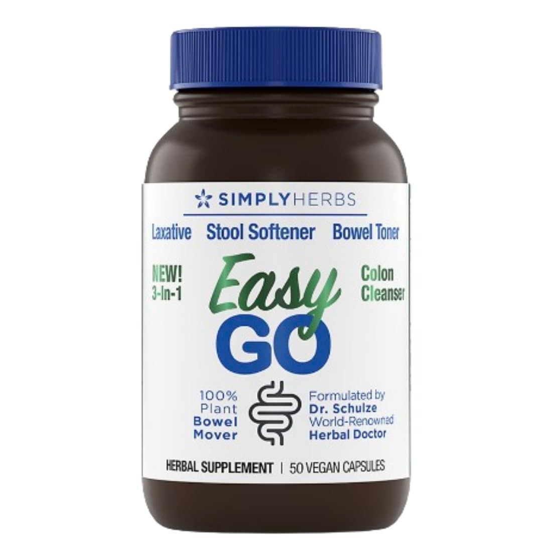 Easy GO Bowel Mover - Formulated Gentle Laxative, Colon Toner