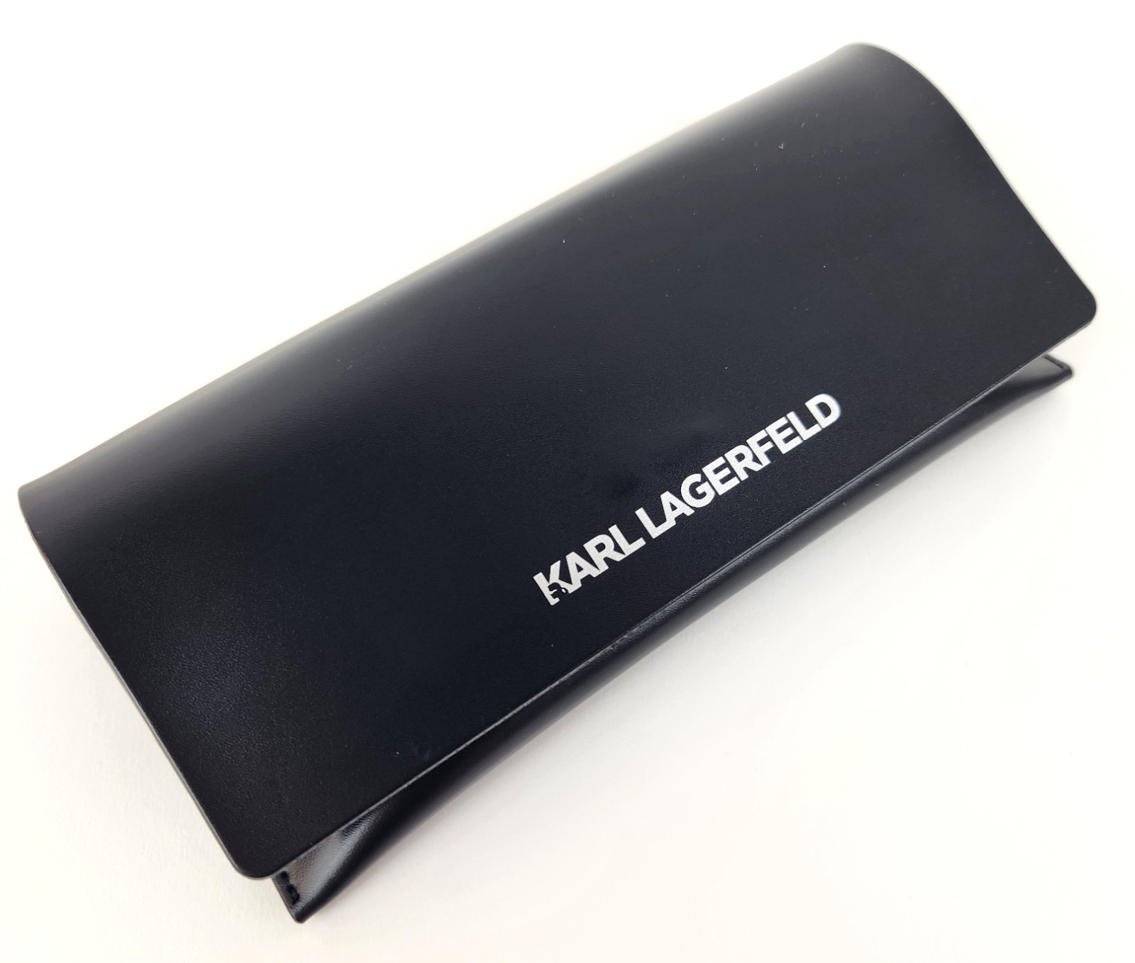Karl Lagerfeld Black Folding Eyeglasses Soft Sunglasses Case Snap Close