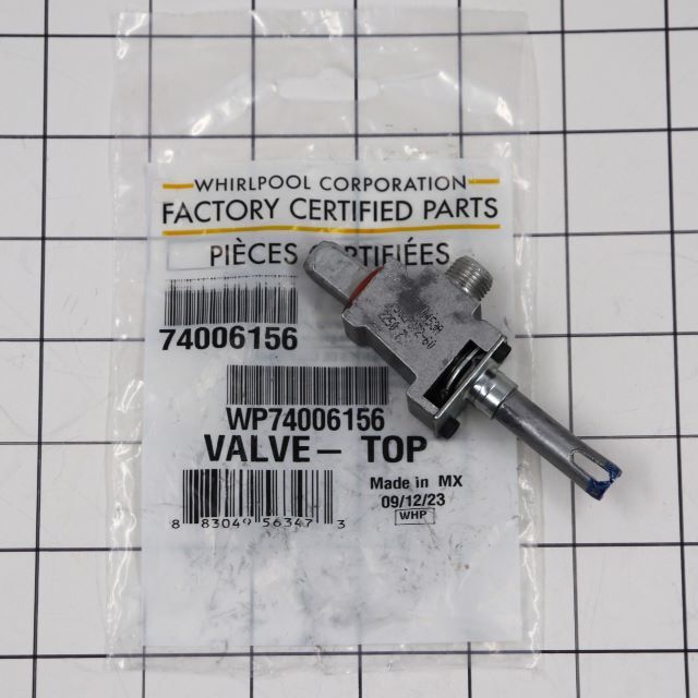 Whirlpool Range/Stove/Oven Surface Burner Valve WP74006156