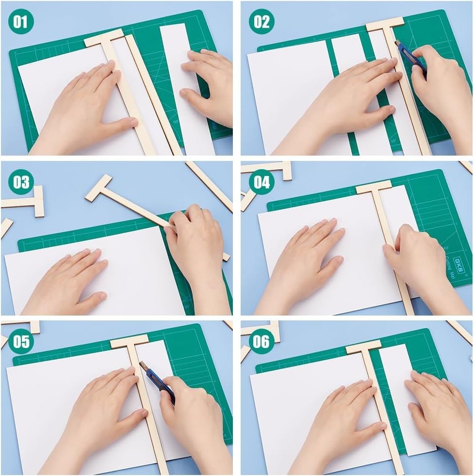 Comprehensive 14-Piece Wooden Craft Tool Set – Ideal for Bookbinding Projects