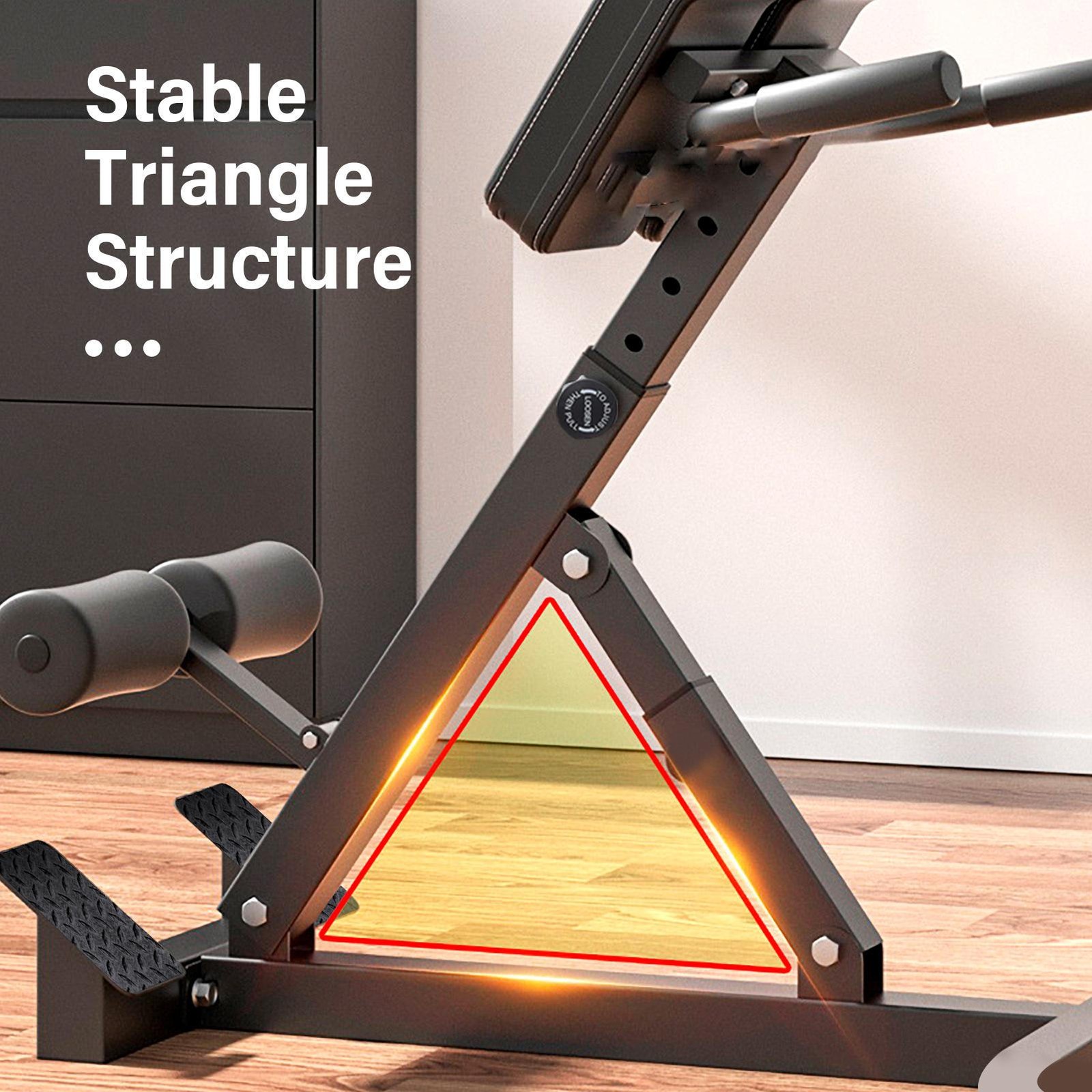 Roman Chair - Adjustable Bench Foldable Exercise Bench Back Extension Machine