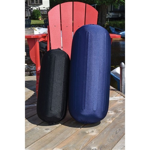 Dock Edge Reversible Fender Cover - Black/Blue - X-Large (DE965269F)