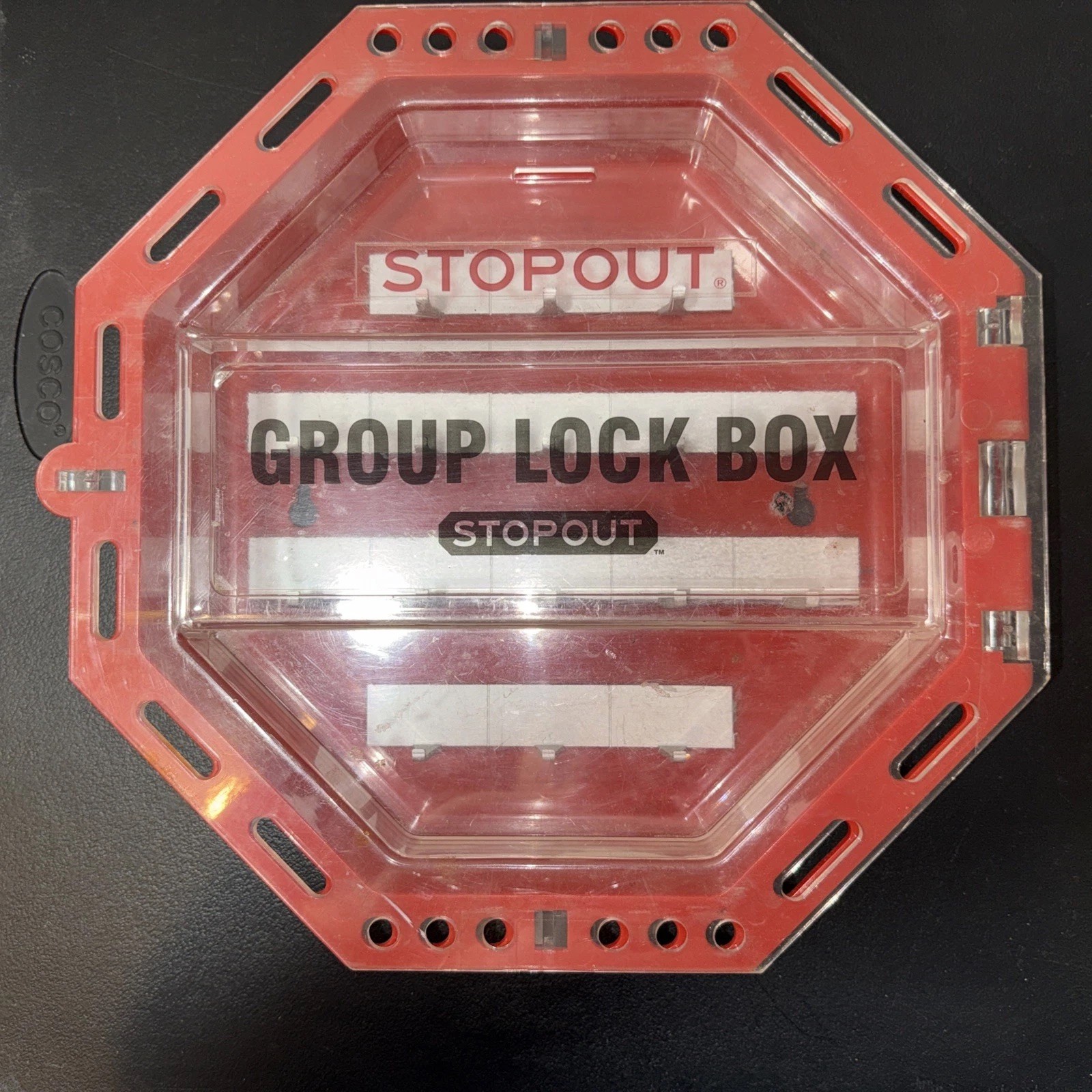 Lock out Box, 13" Length x 13" Width x 3'' deep 16 -Key holder -STOPOUT