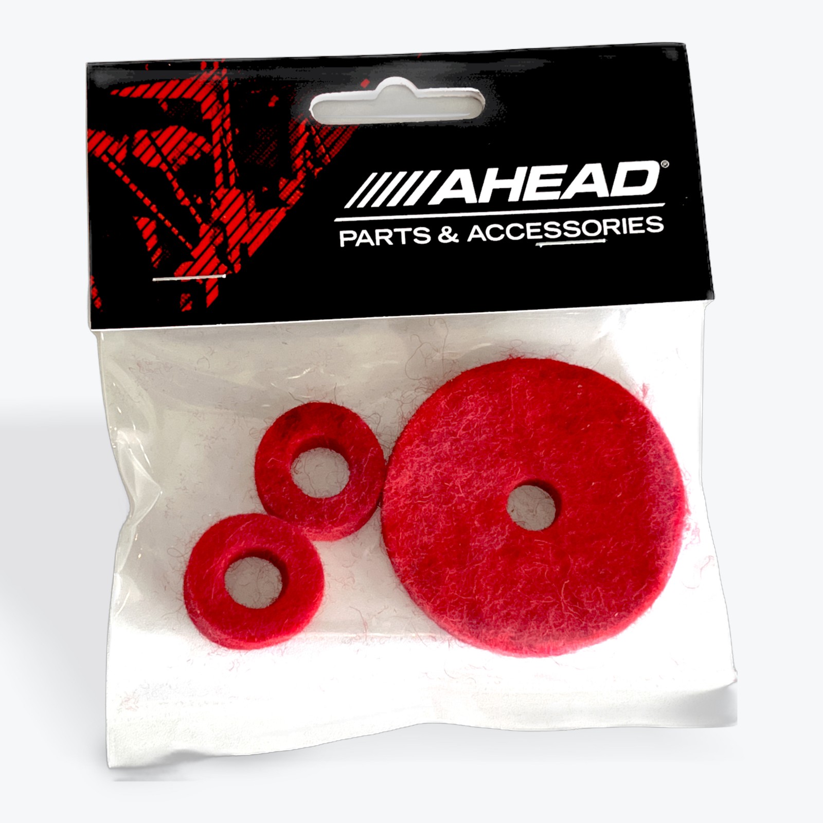 AHEAD Hi-Hat Cymbal Felts RED 3pk