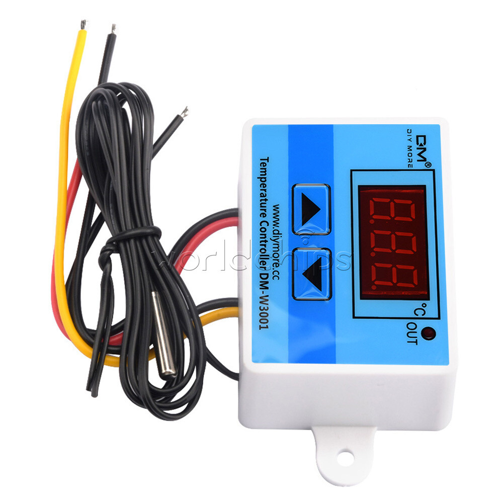 AC 220V w3001 LED Temperature Controller 10A Thermostat Control Switch Probe