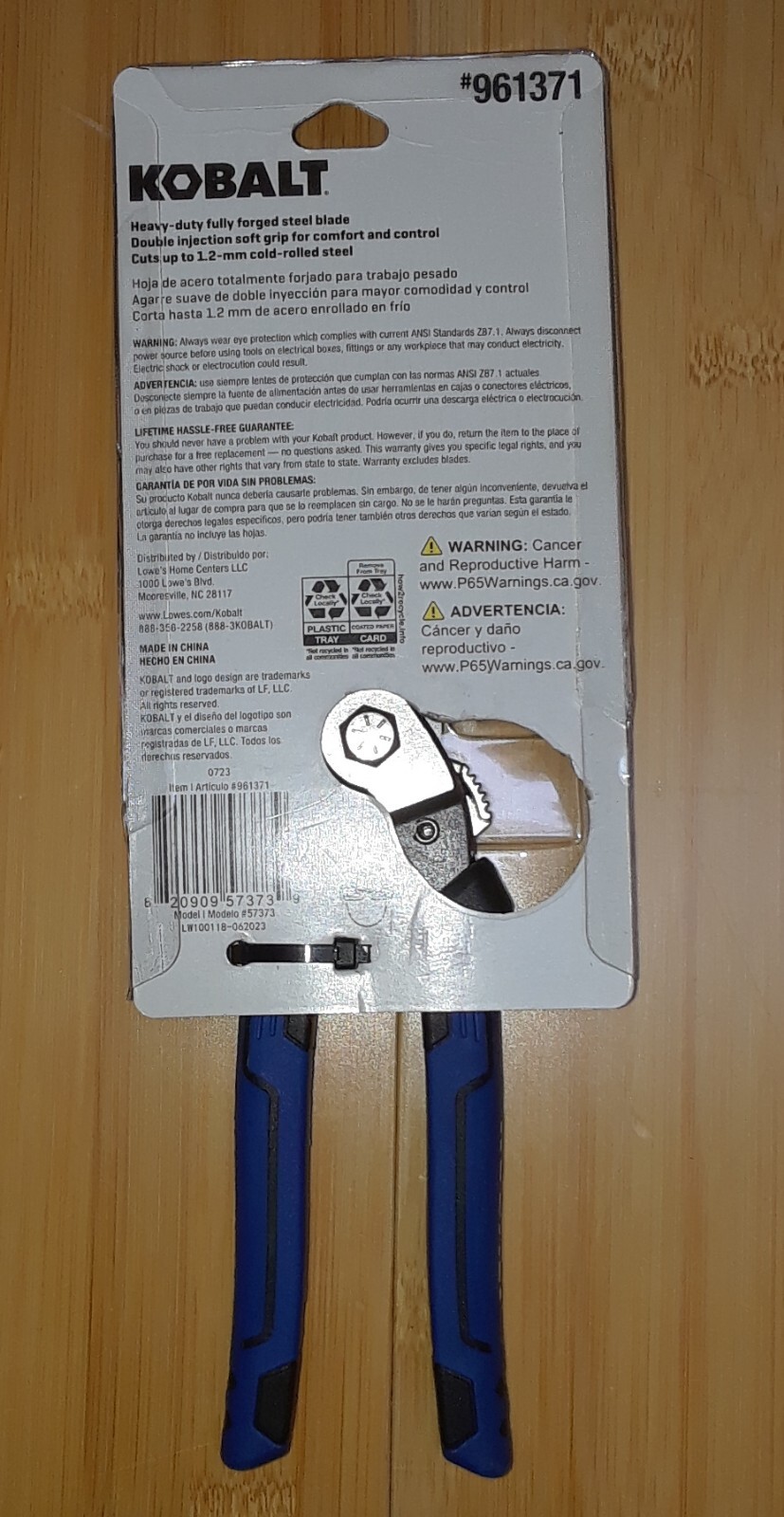 New Kobalt Heavy-Duty Shears 8 in Hot Forged Steel Blade. Model #57373, #961371
