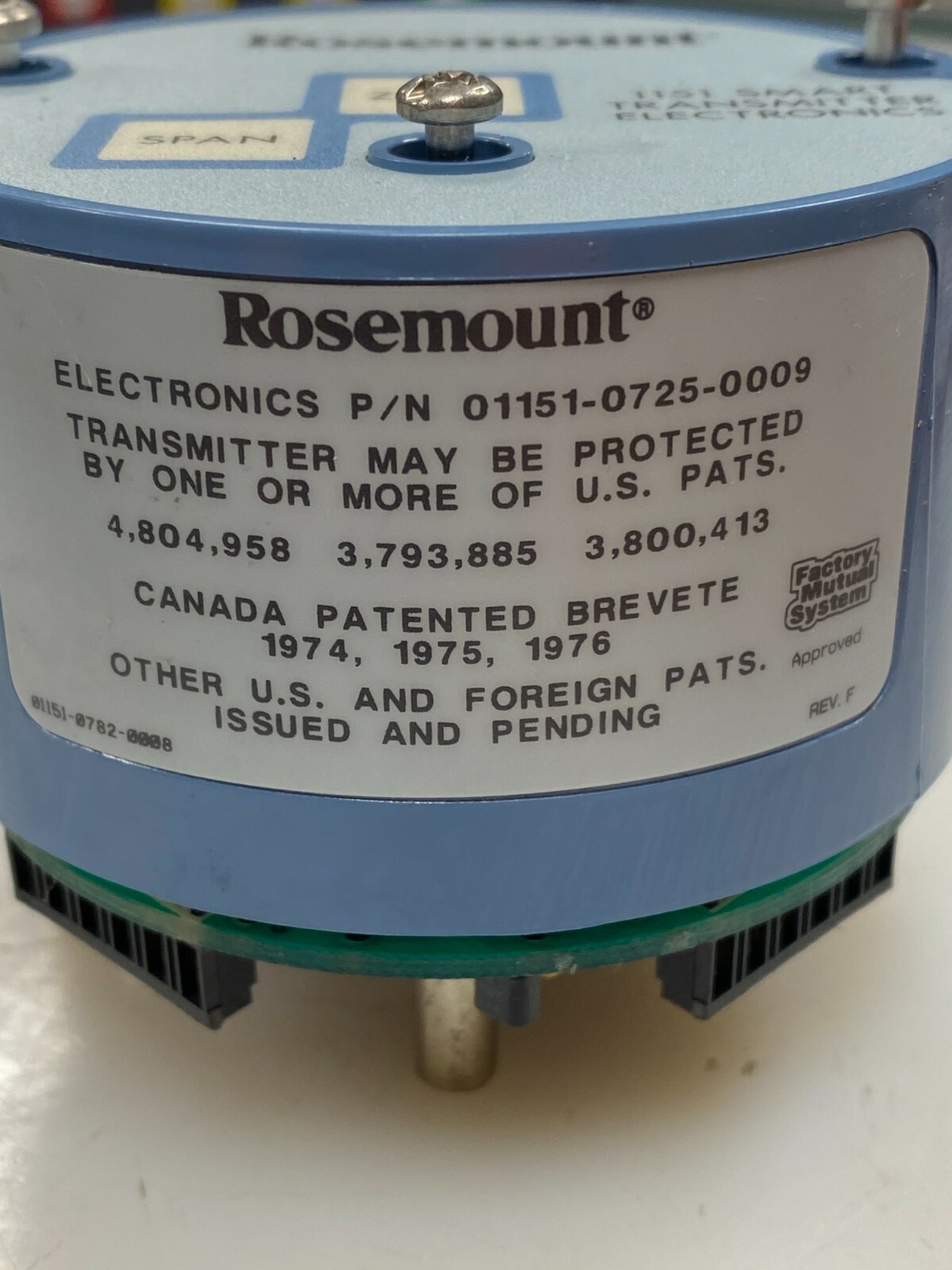 👀 NEW ROSEMOUNT 1151 SMART TRANSMITTER ELECTRONICS 01151-0725-0008