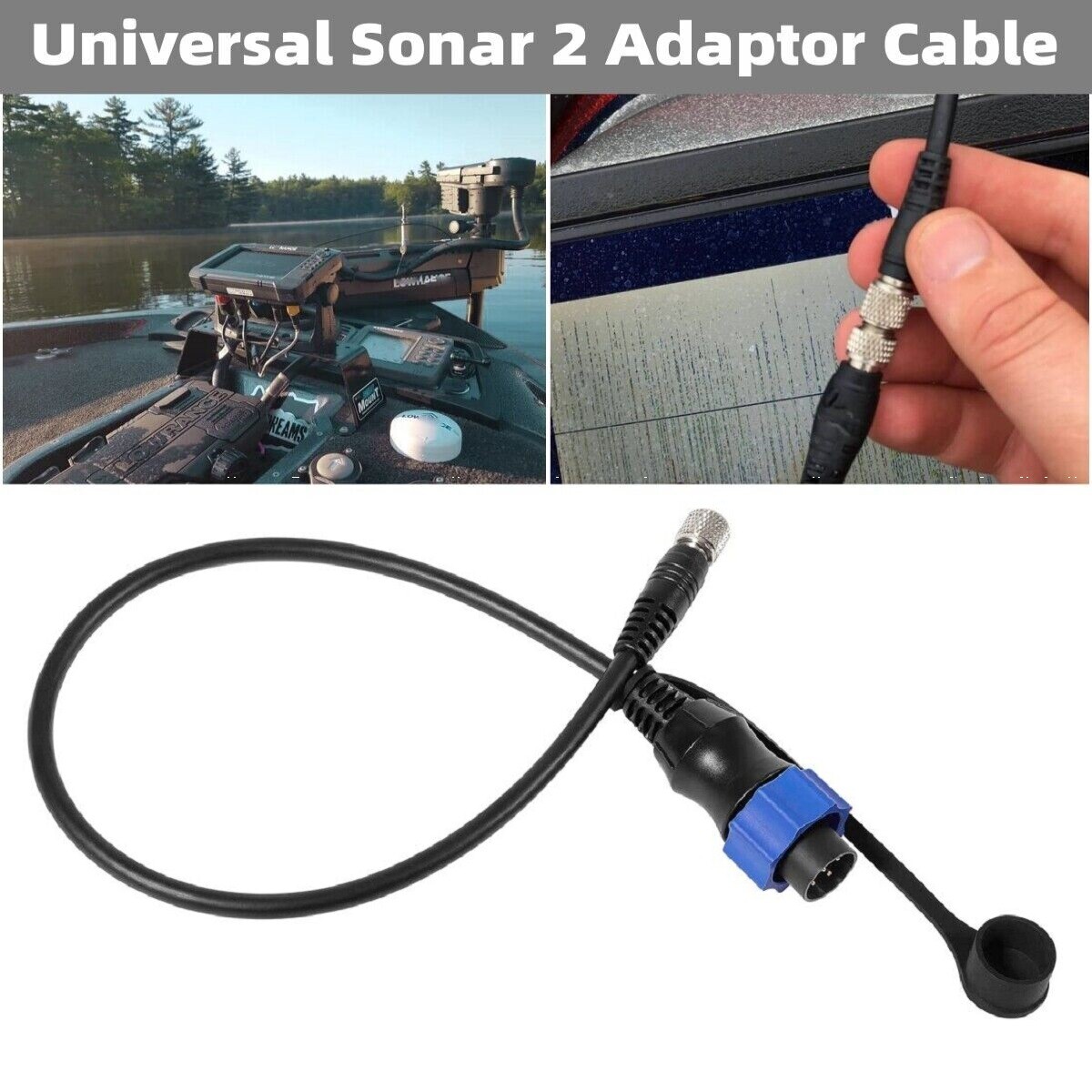 Universal Sonar 2 Adaptor Cable MKR-US2-10 For Lowrance Fish Finder 1852060 16"