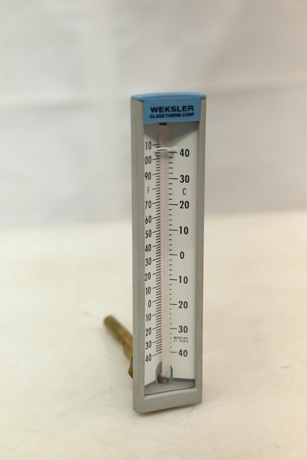 Weksler Thermometer - 40-110°F -40°C - 40°C Threads 3/4"