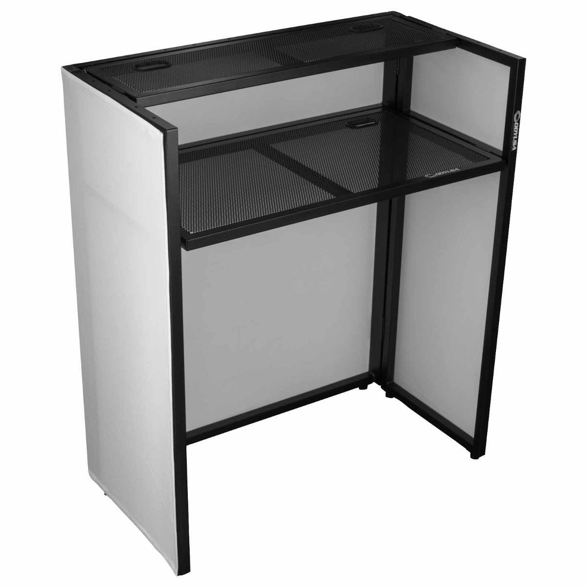 Odyssey DJBOOTHC1 "CONTROL" DJ Booth Facade Frontboard Black Frame White Scri...
