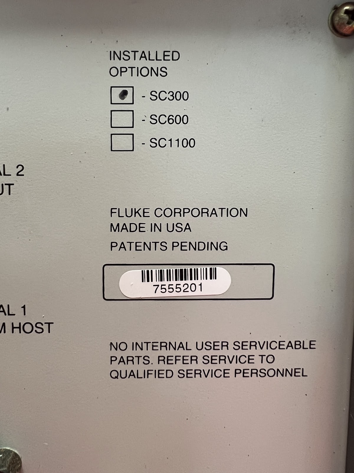 Fluke 5520A 7555201 Multi-Function Calibrator