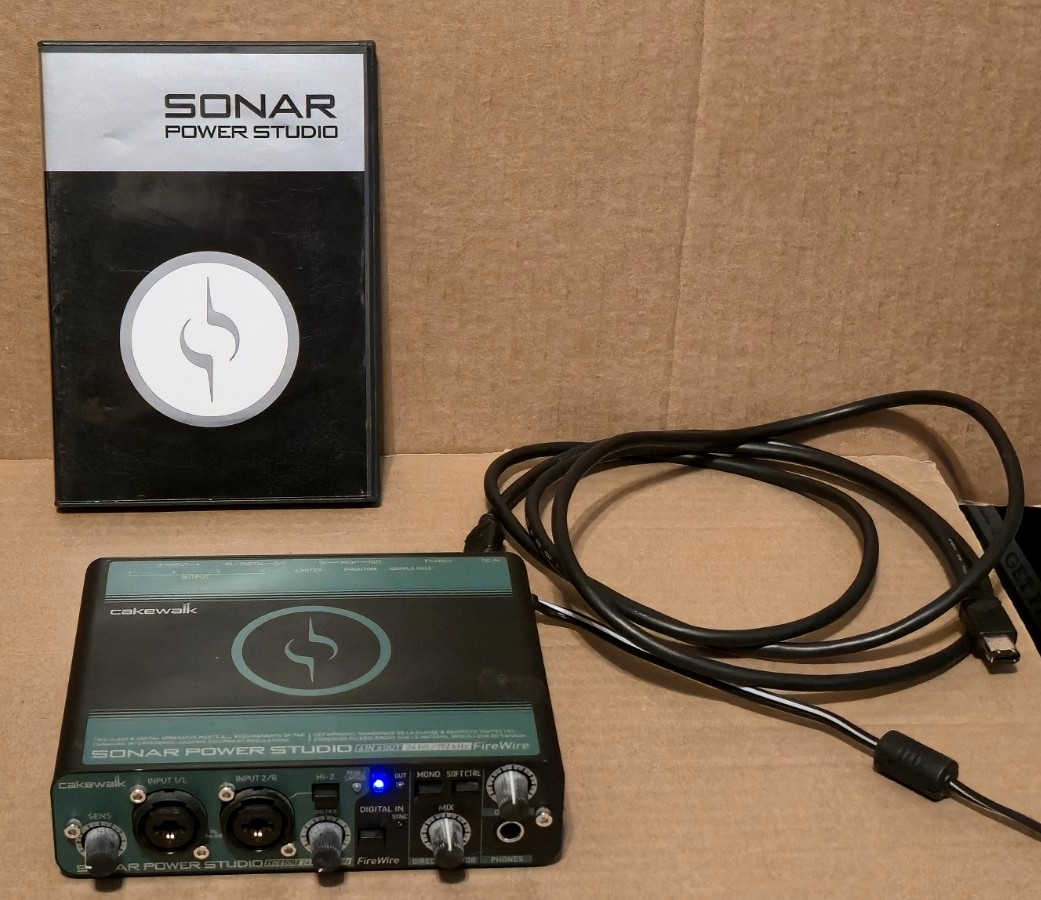 Cakewalk Sonar Power Studio SPS-66 with AC Adapter, Installation Disc, Firewire