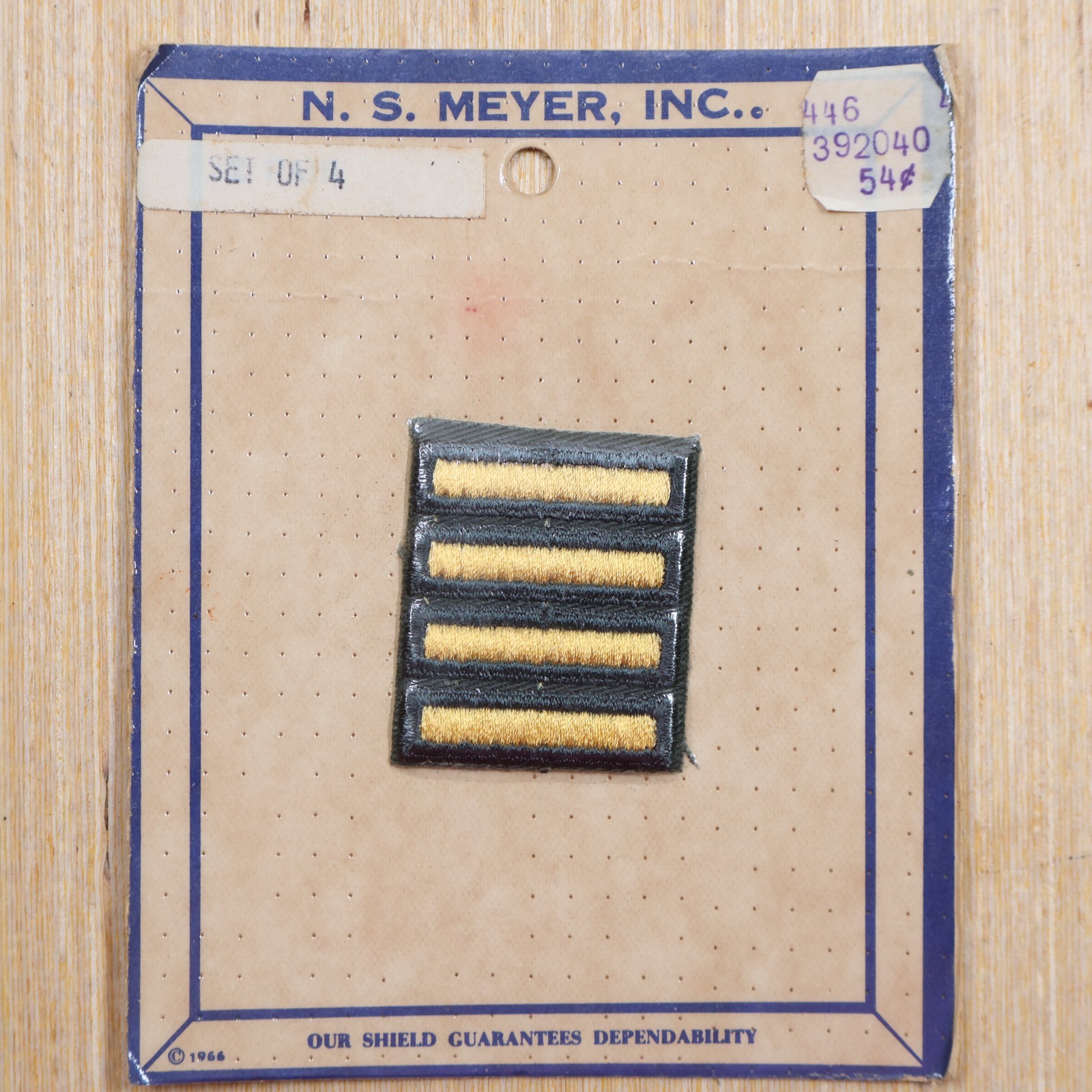US Army Overseas Service Bars 4 Bars 2 Years Service New Old Stock