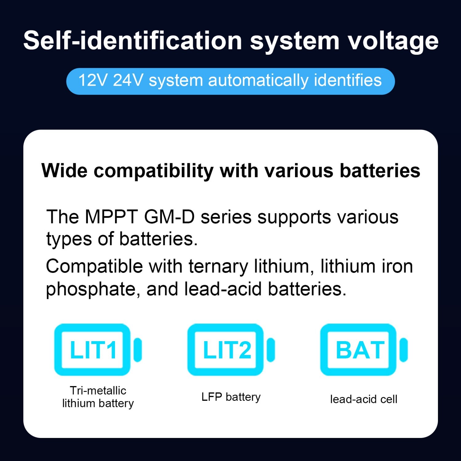 MPPT 40A Solar Charge Controller 12V/24V with LCD Auto Tracking Solar Panel US