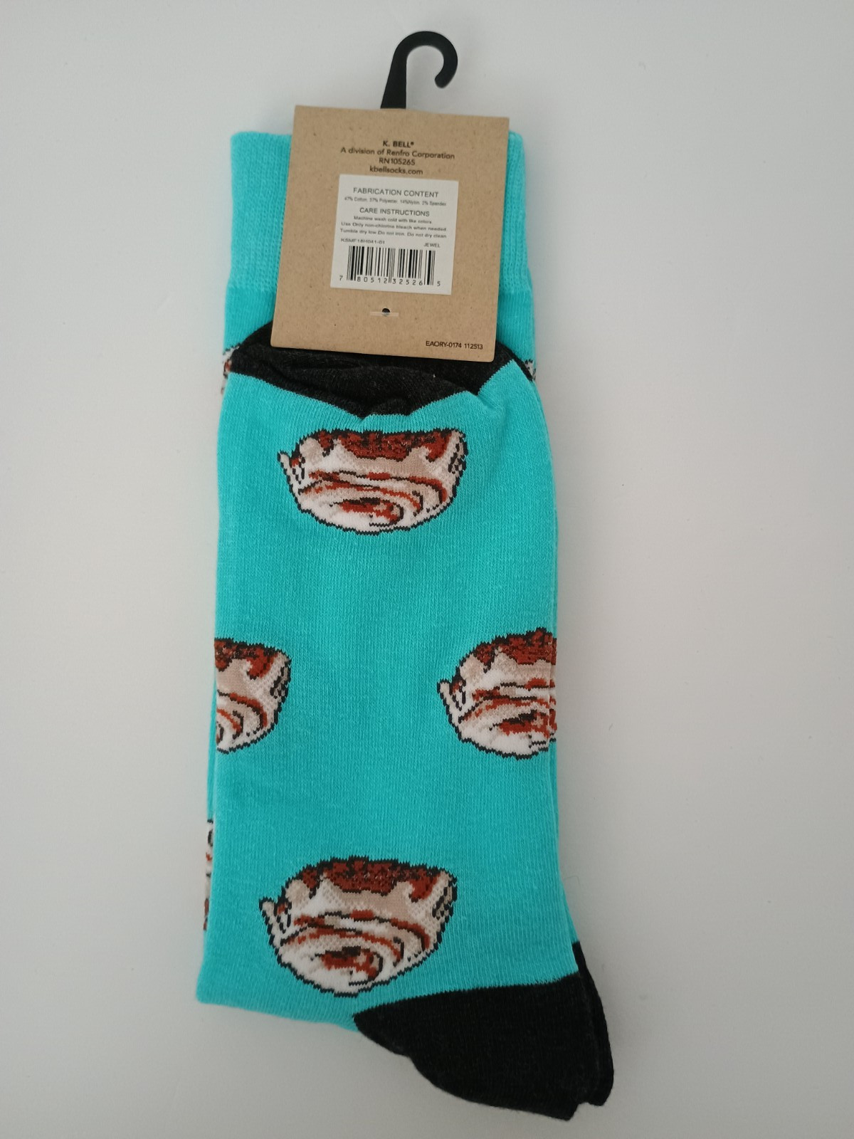 K. Bell Novelty Men's Crew Socks - You Choose (1 pair) Beer/Food/Duck/Llama/Deer