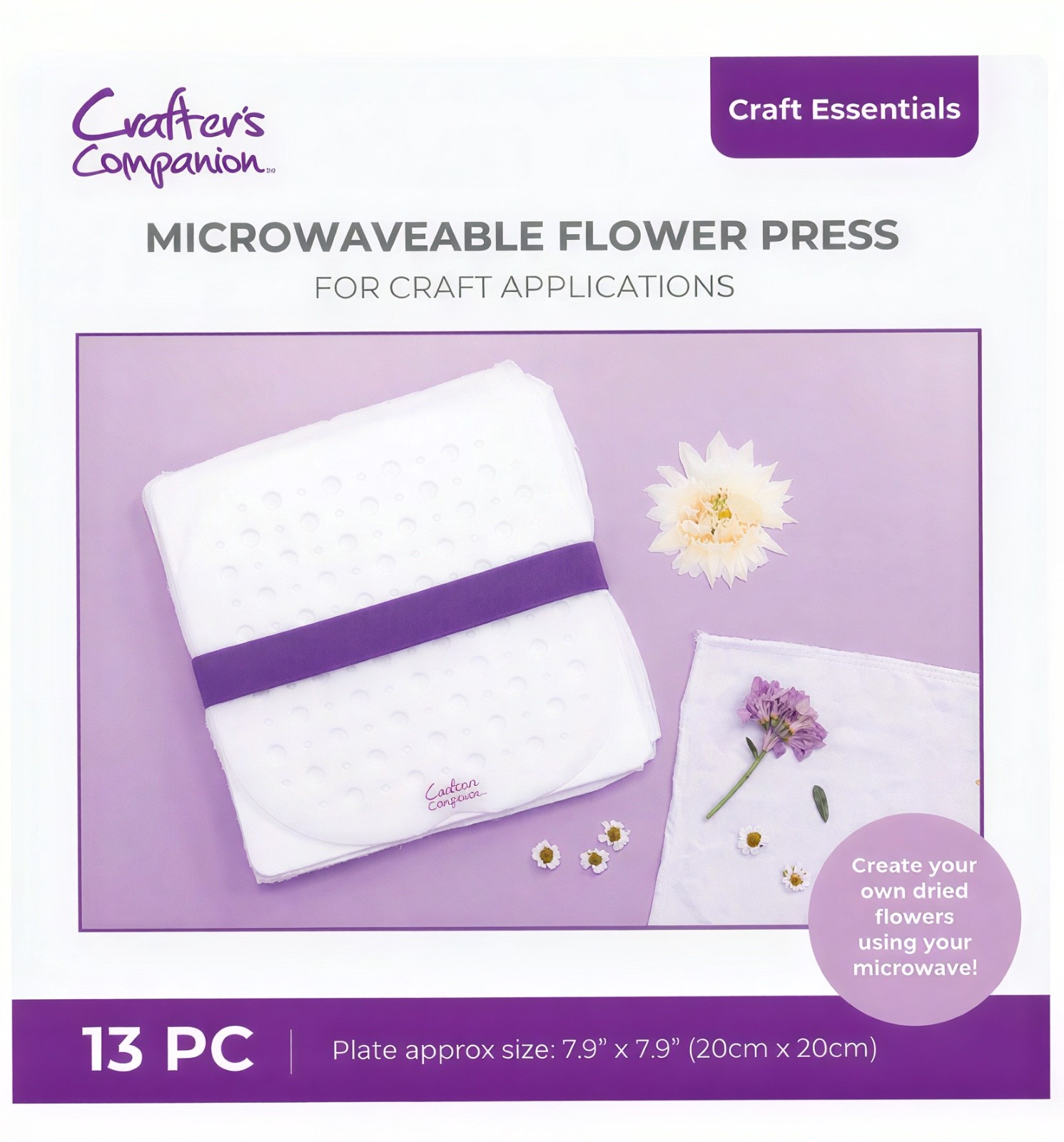 Crafters Companion Flower Press & Much More bundle to create flowers in Microwav