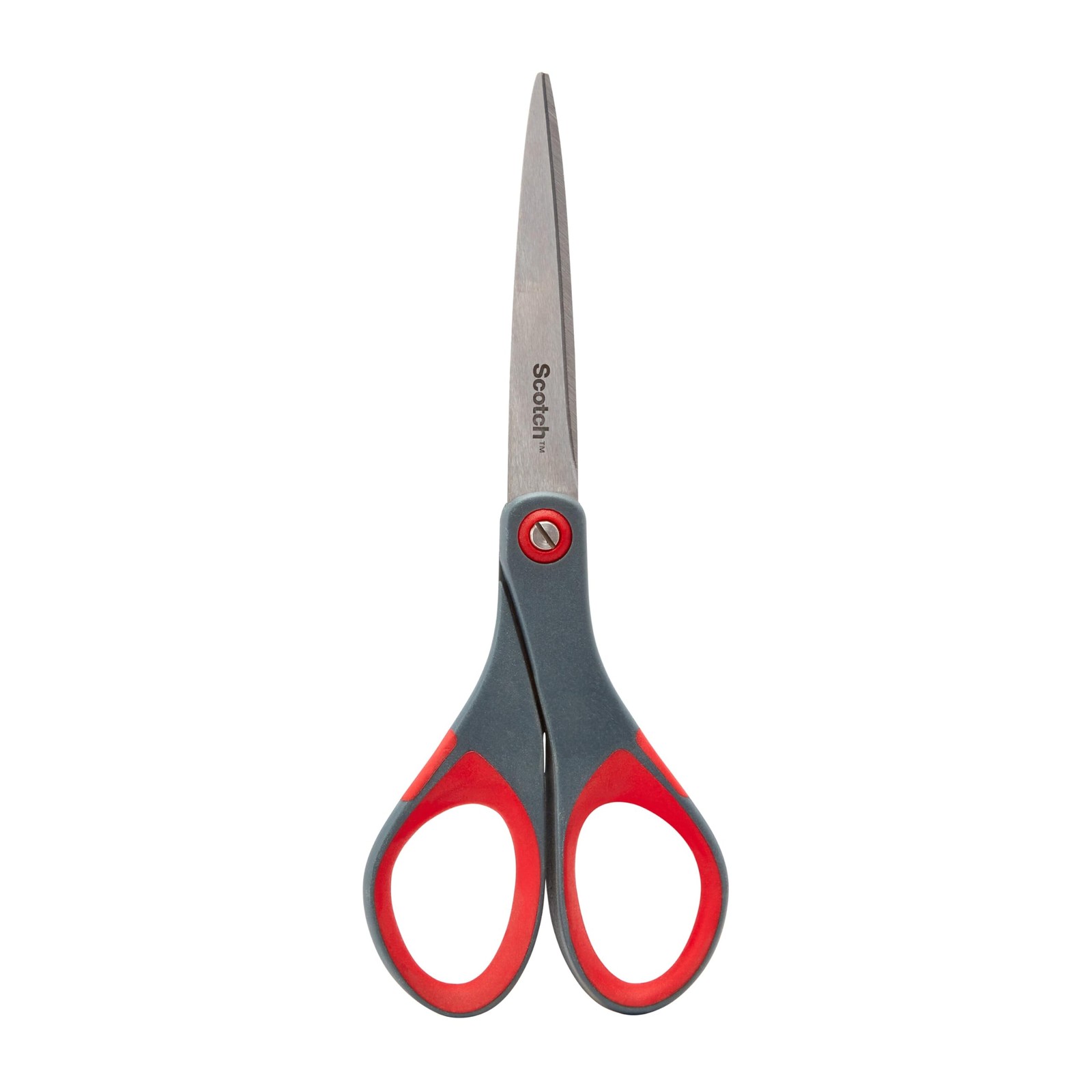 Scotch 6" Precision Scissors, Great for Everyday Use (1446) 6-Inches, Grey/Red
