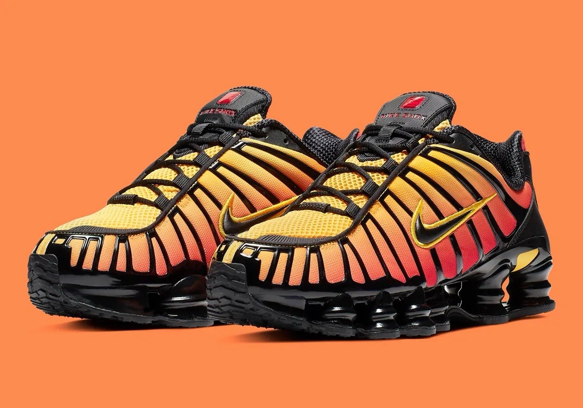 Nike Shox TL Sunrise Orange Yellow Gradient Shoes AV3595-004 Men’s Sizes