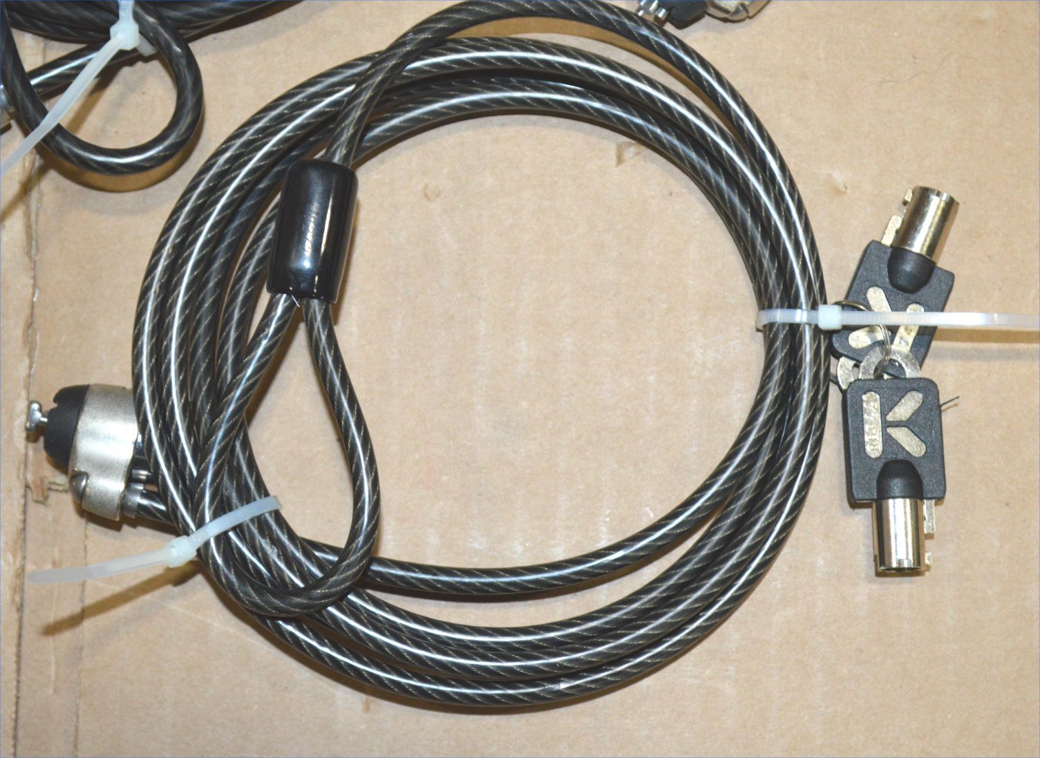 5 Kensington Heavy Duty Computer Notebook Laptop Cable Lock w/ Keys