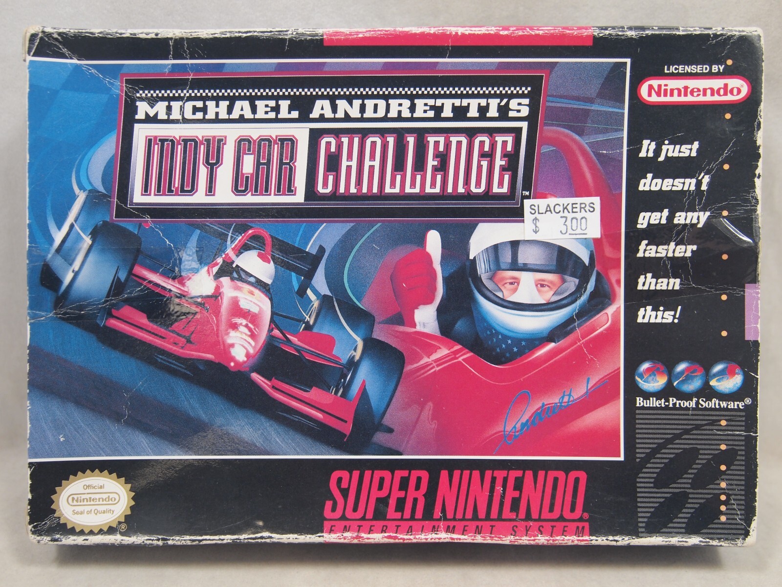 Michael Andretti's Indy Car Challenge (Super Nintendo | SNES) Authentic BOX ONLY