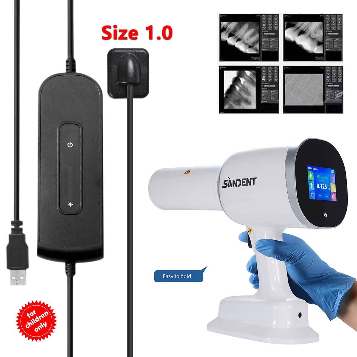 Portable Dental X Mobile Unit Ray Digital Machine Shield /Sensor Size 1/2