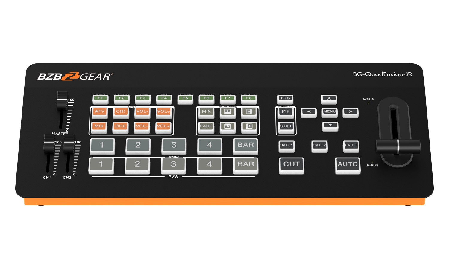 BZBGEAR 4-Channel 1080p FHD Live Streaming HDMI/DP Switcher Mixer w/ PIP/USB 3.0