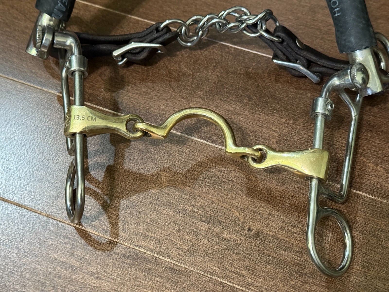 Used Jump'In Combination Hackamore Bit Copper Port for Horses
