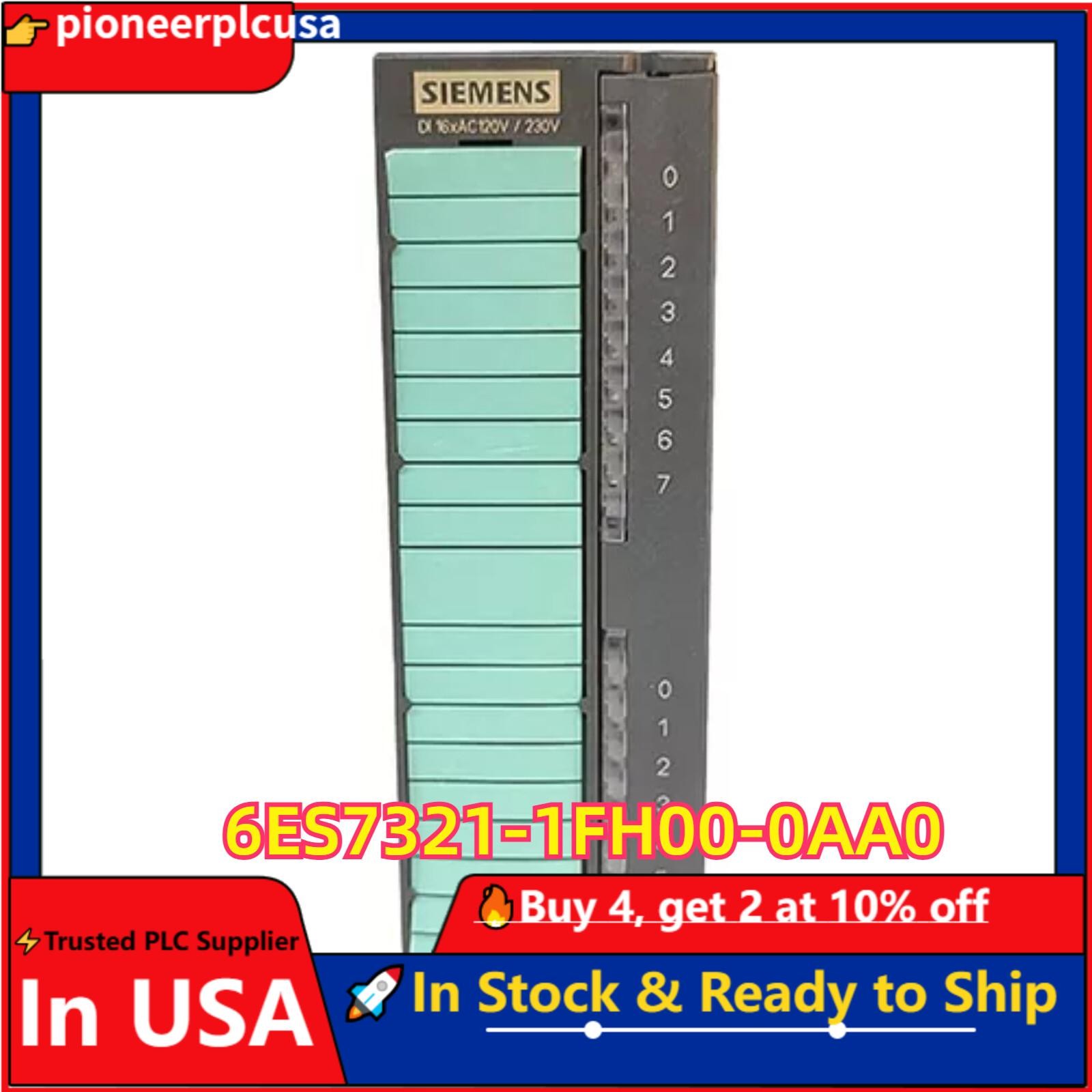 New Siemens 6ES7 321-1FH00-0AA0 6ES7321-1FH00-0AA0 SIMATIC S7-300 digital input