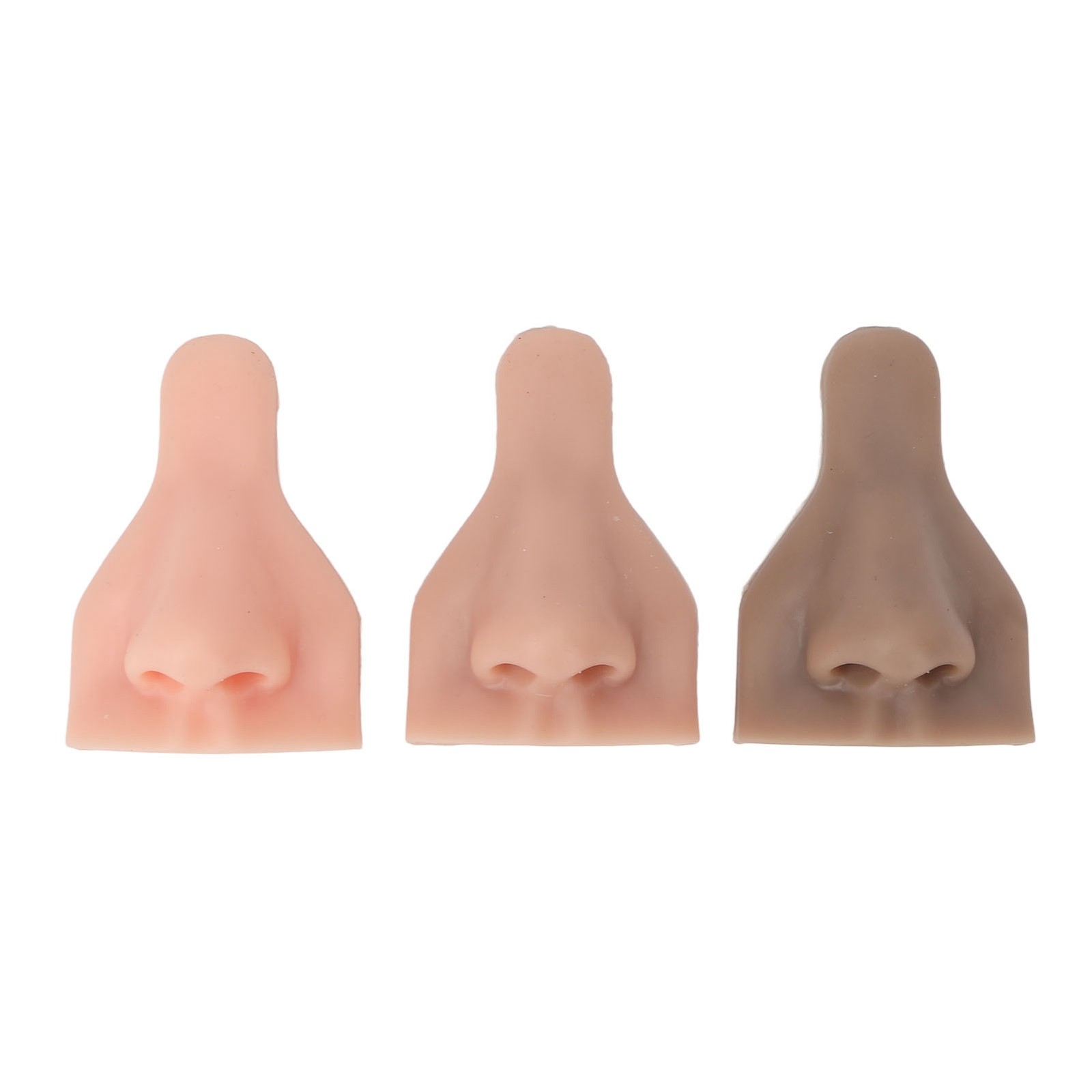 3 Pcs Silicone Nose Model For Suture Practice Teaching Beauty School Display