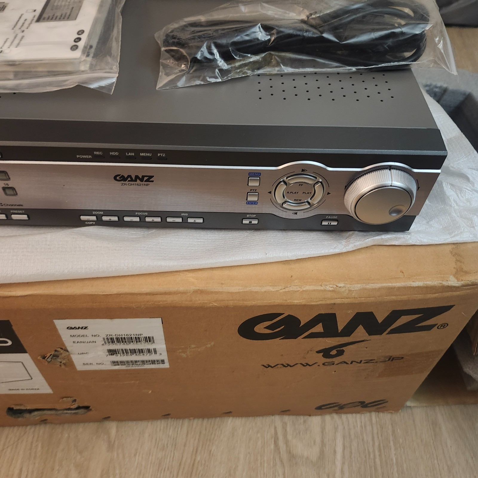 Ganz ZR-DH1621NP DVR HDD/NETWORK/TELEMETRIC CONTROL NEW OPEN BOX