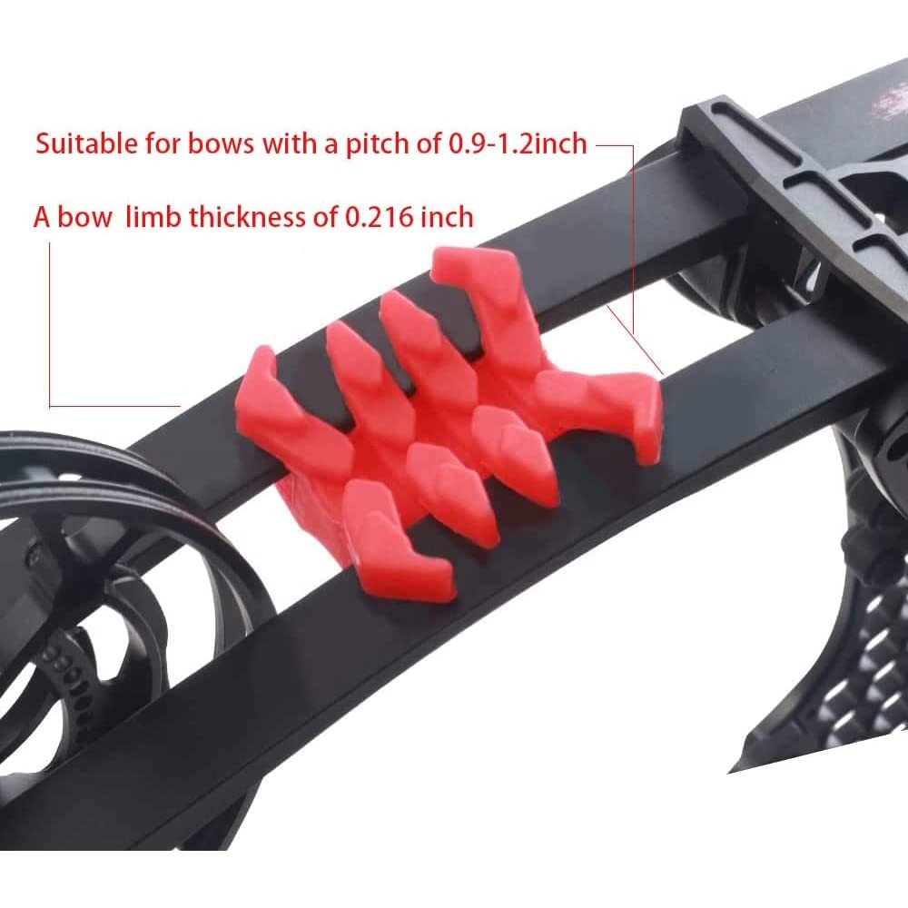 SOPOGER Bow Limb Dampeners for Compound Crossbow Red