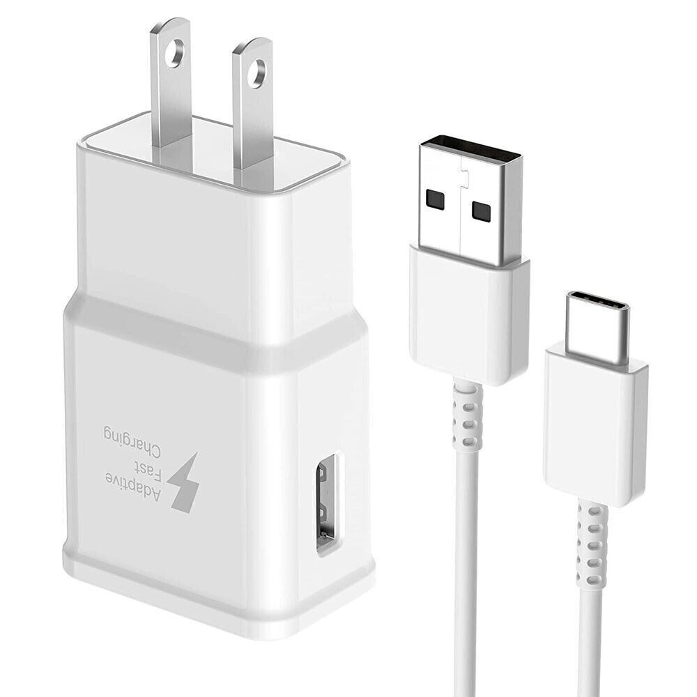 Wall Charger Plug Type-C Charging USB Cable For Samsung Galaxy S22 S23 S24