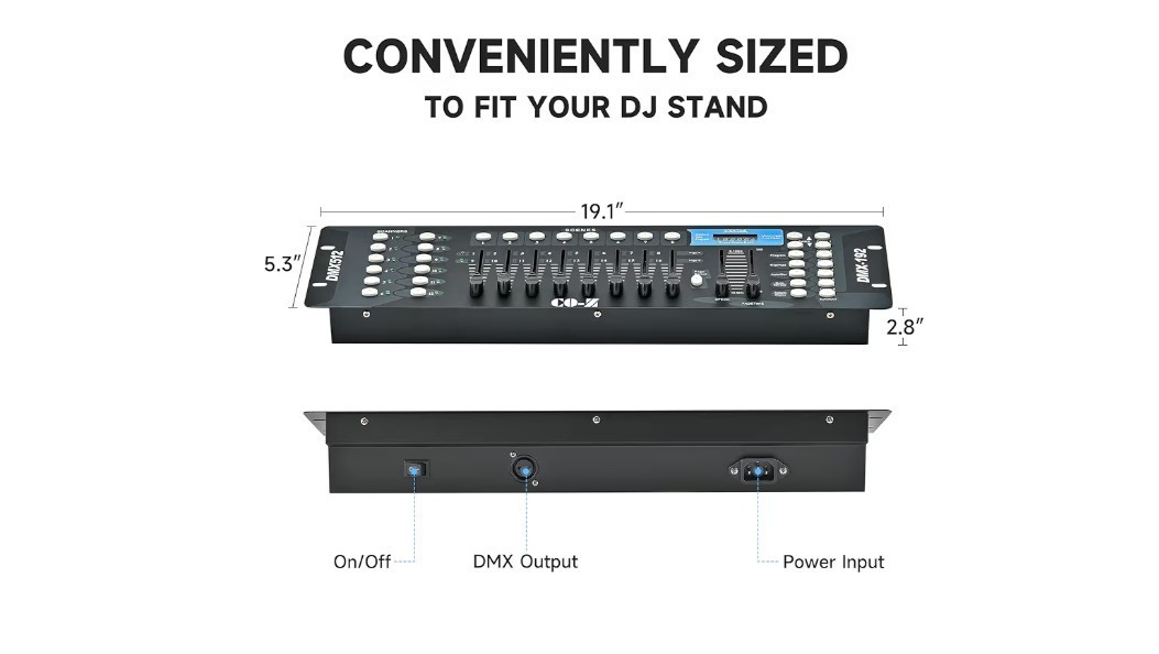 192 DMX 512 Stage DJ Light Controller for Unmatched Light Shows and Events