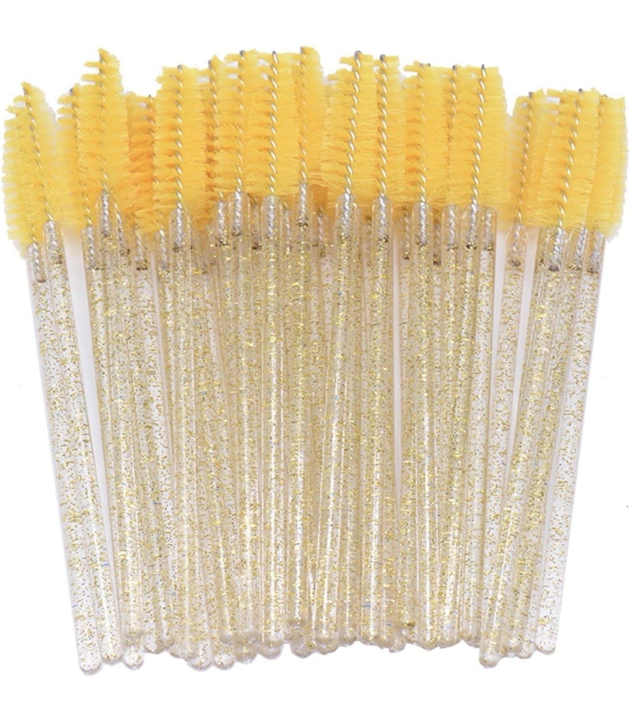 Disposable 50 pcs per pack eyelash brushes mascara wands  applicator  spoolies
