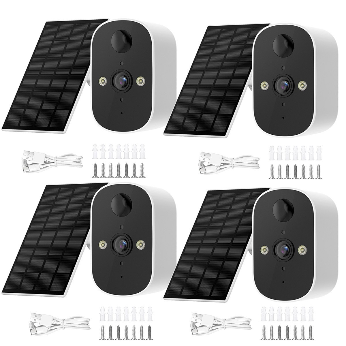 XVIM Solar Battery Powered Security Camera 2K Outdoor WiFi IP65 Camera Wireless