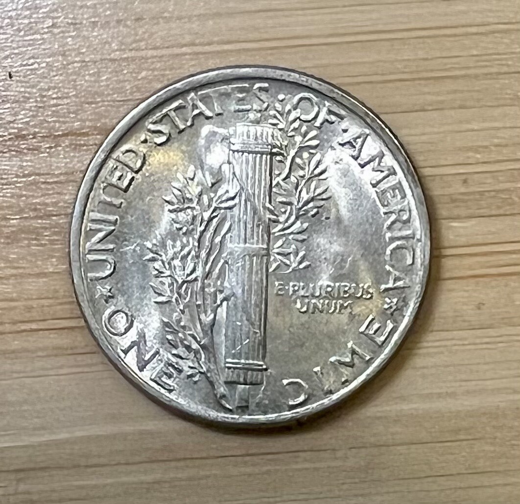 1944-P Mercury Dime 10C Silver - About Uncirculated (AU) – FREE SHIPPING