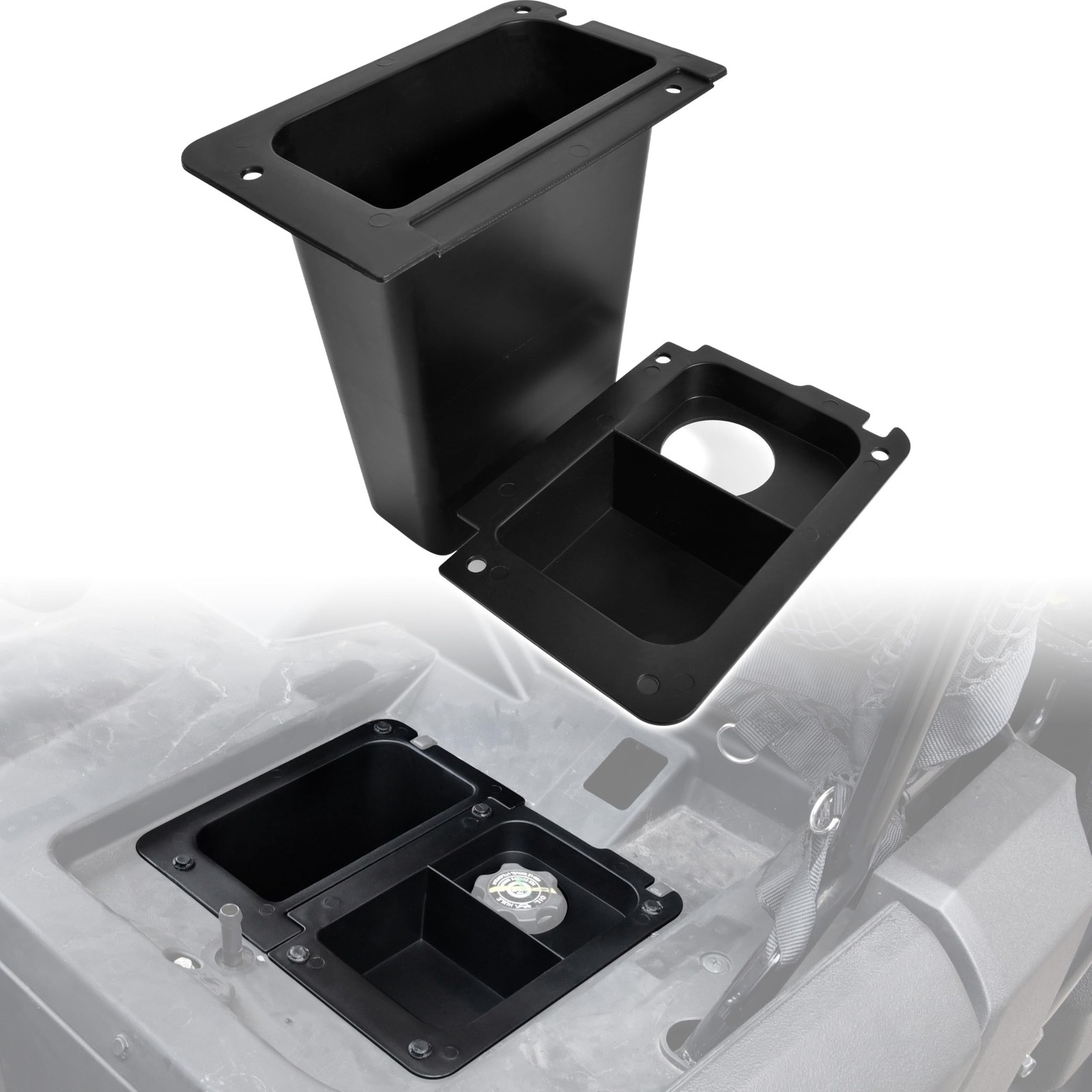 4.4L Underseat Storage Bin for Honda Pioneer 700-2 700-4 2014-2025 Accessorie...