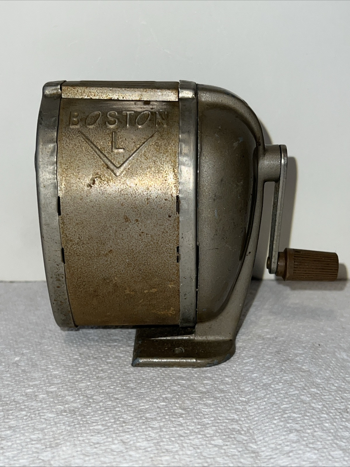 Vintage Boston L  Pencil Sharpener Wall or Desk Mounted Hand Crank