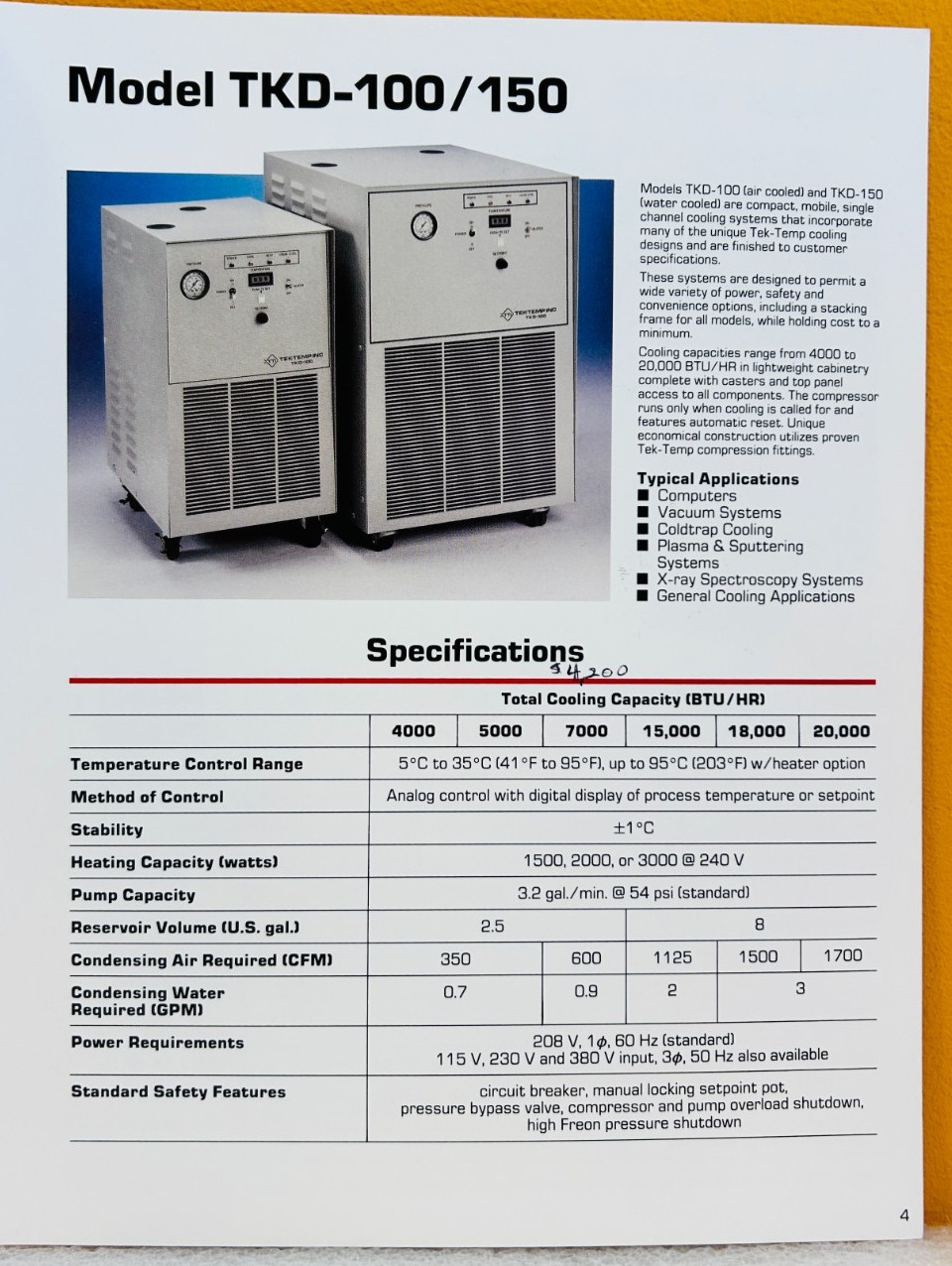 Tek-Temp Single & Multiple Channel Heat Exchangers Catalog.