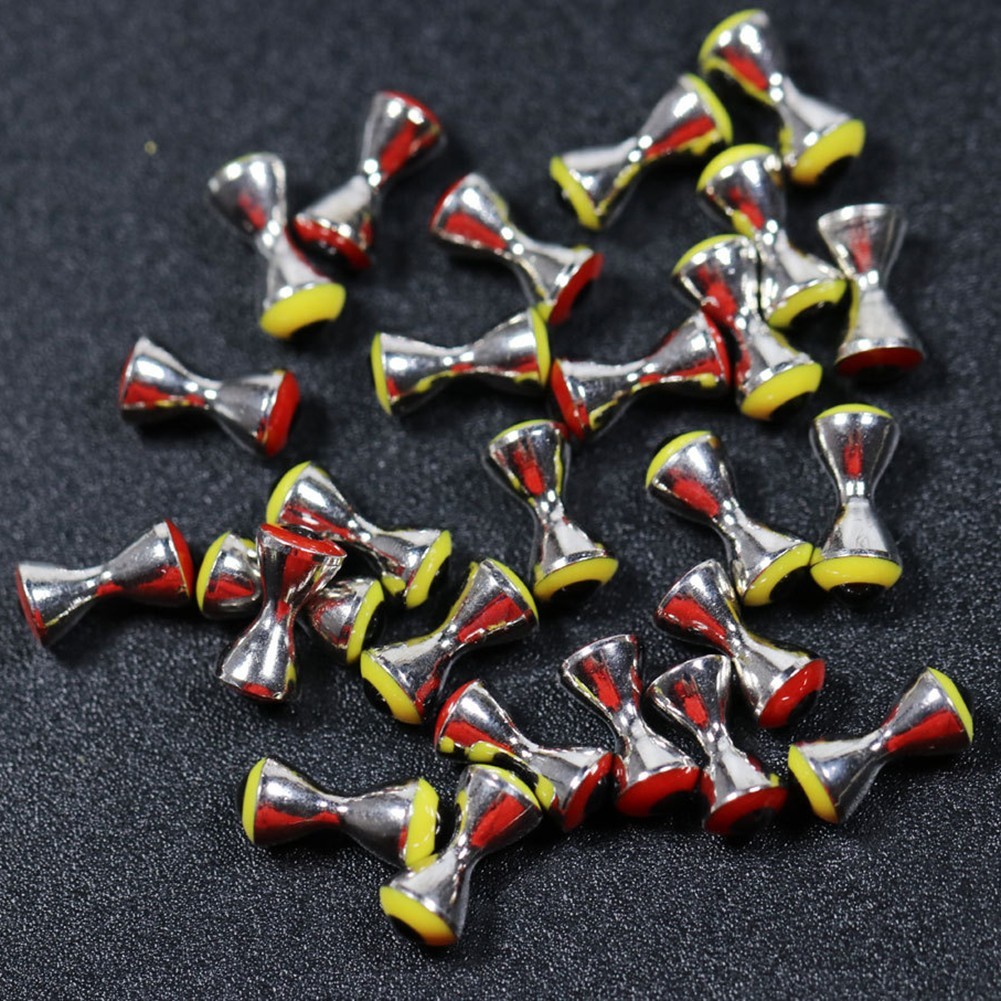 10pcs Fly Bait Eyes Fly Tying Materials Dumbbell Shape 3.2mm 4.0mm 4.8mm Fishing