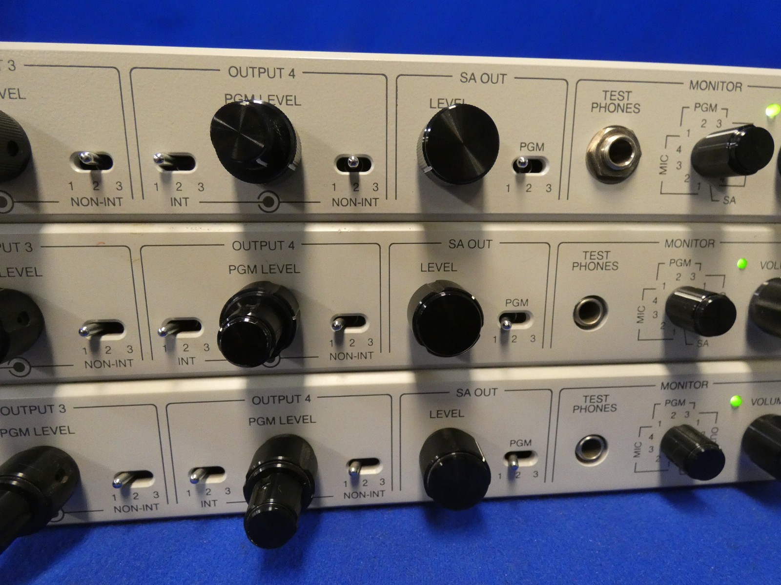 RTS Systems Series 4000 IFB System Central Electronics Model 4010 (QTY 3 Total)