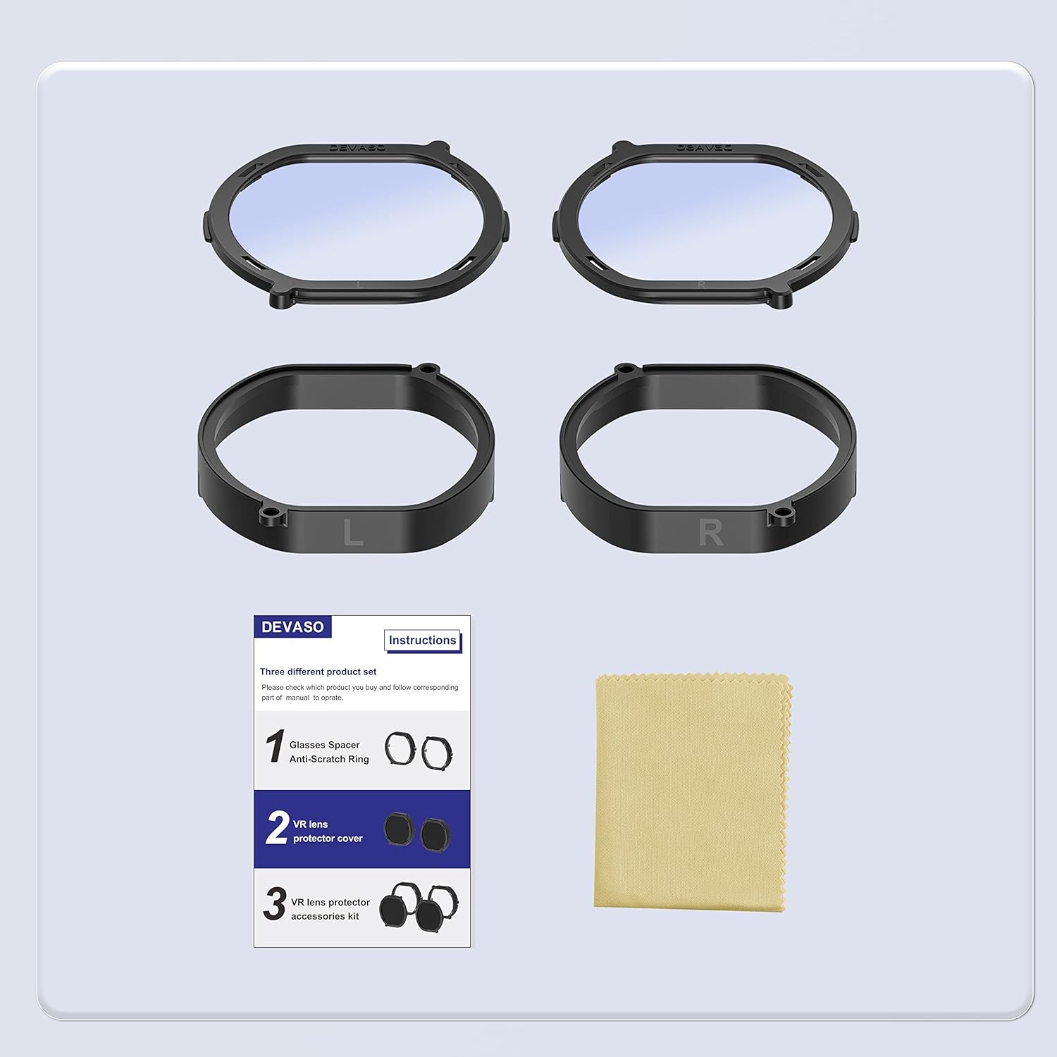 Blue Light Blocking Glasses Spacer Anti-Scratch Ring Adapter Protector For PSVR2