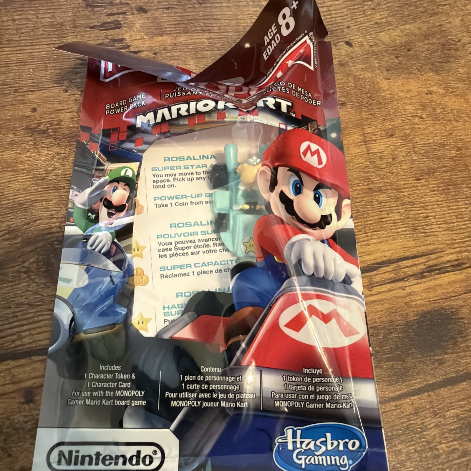 Monopoly Gamer Board Mario Kart Rosalina Token Piece Card Nintendo Hasbro 2018