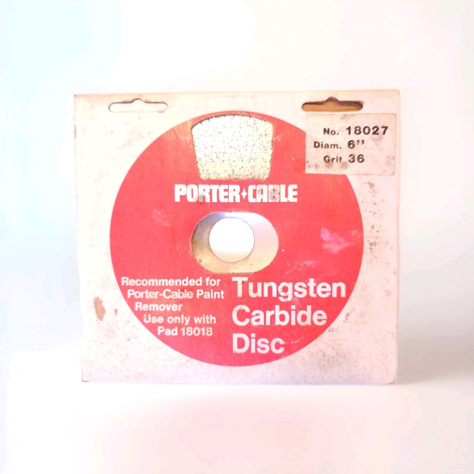 Porter Cable Paint Remover Tungsten Carbide Discs 36 Grit 18027 6 " diameter